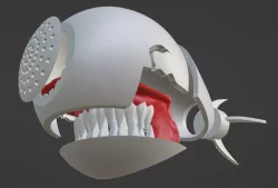 Helmet Reze Bomb Devil from Chainsawman Cosplay 3D print