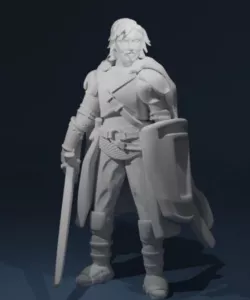 human knight for dnd tabletop