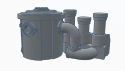 Industrial Mining Turbine for games like 40K, Kill Team, Necromunda, Infinity, Stargrave, Deadzone, or Warpath