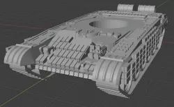 Intergalactic Guards Motor Rifle Division - T-72BV Leman Russ MBT Proxy
