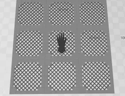 Iron Hands Grate Floor Tile