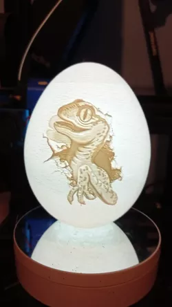 Jurassic World Baby Blue Dinosaur Egg Lamp.