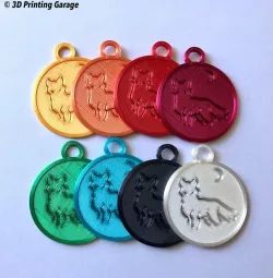 Keychain Wolf Night