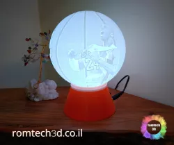 Kobe Bryant Spherical Lithophane