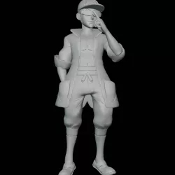 Kukui Pokemon Professor Figure