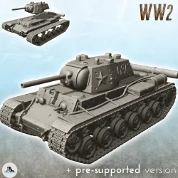 KV-1 M1941 - (pre-supported version included) WW2 USSR Russian Flames of War Bolt Action 15mm 20mm 25mm 28mm 32mm