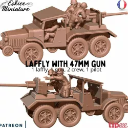 Laffly with 47mm gun - French army WW2 - 28mm for wargame