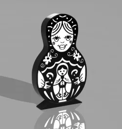 lamp russian doll