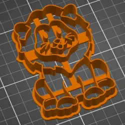 Lion cookie cutter and embosser