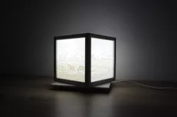 lithophane cube lamp