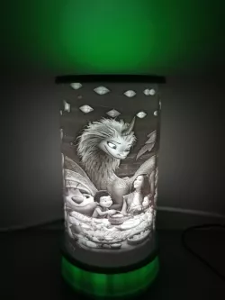 LITHOPHANE TUBE LAMP RAYA