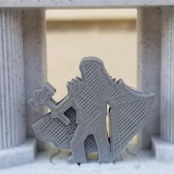 Long-Haired Hammer Knight Meeple