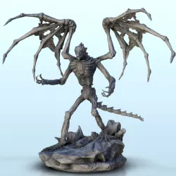 Lord skeleton with wings - Darkness Chaos Medieval Age of Sigmar Fantasy Warhammer