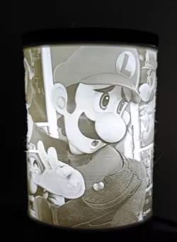 Luigi Mansion 3 Lithophane Lamp with Ghost