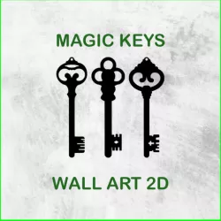MAGIC KEYS WALL ART 2D