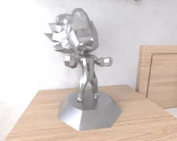 Majin Vegeta Chibi Chibi LowPoly