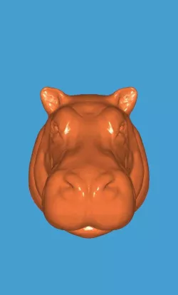 Makeit realistic wall hang animal head collection HIPPO HEAD
