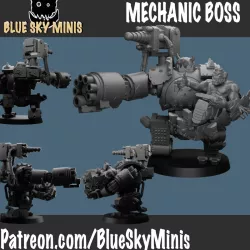 Mechanic Boss with Mecha Suit Armor