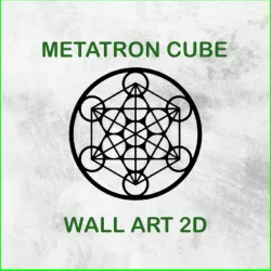 METATRON CUBE WALL ART 2D