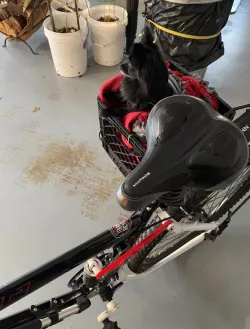 Milk Crate Holder for Bike Rack