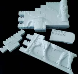 Montini Lamassu Winged Bull Wall Set (Lego Compatible)