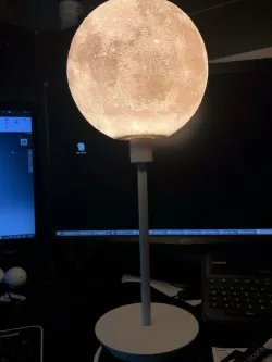 Moon lampshade reduction for Ikea SKAFTET lamp