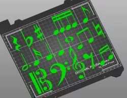 Music Notes 3D Print