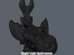Night Light Ruffrunner (Easy print no support)