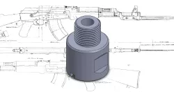 Oil filter flash hider adapter (M24x1,5RH/M18x1,5RH)