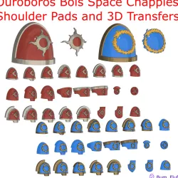 Ouroboros Bois Shoulder Pads and 3D Transfers