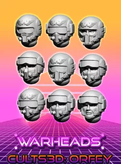 Parachute-Jetpack Troopers - Heads only!
