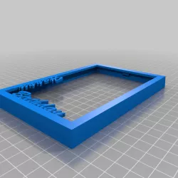 Picture Frame 10 x 15 cm with text - customizaiton of text possible in FreeCAD