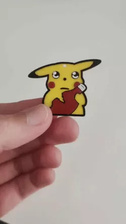 Pikachu Ketchup Key Chain