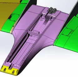 PLAk 3d printed FPV wing