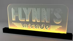 Plexi Flynn's Arcade Deco