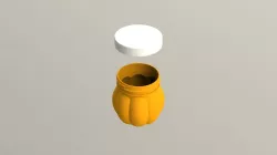 Pumpkin jar with cap