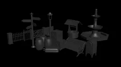 Random clutter for tabletop game