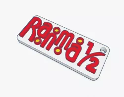 Ranma 1/2 LOGO Keychain