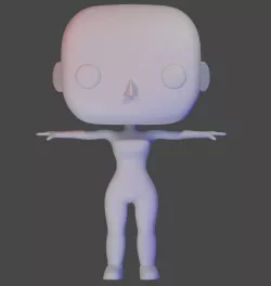 Rigged Female Model 3D Funko