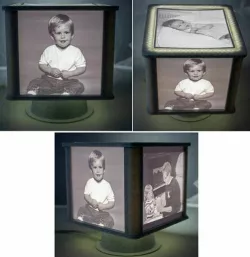 Rotating Lithophane Cube