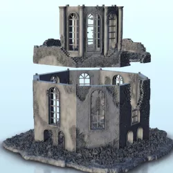 Ruined mausoleum 7 - Flames of war Bolt Action WW2 Modern Warhammer