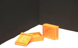 Russian ak47 Ammo crate 1/6 scale model and pellet storage box.