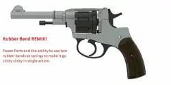 Russian M1895 Revolver Rubber Band Remix