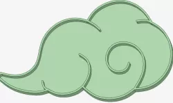 Sakura Cloud cookie cutter