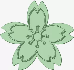 Sakura flower cookie cutter