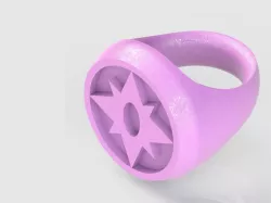 Sapphire Lantern Ring (Star Sapphire)