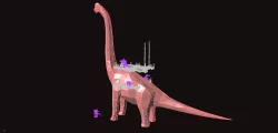 Saurian Brachio-Howdah (BETA) - BIG MODEL