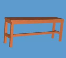School Bench (NONTEXTURED)