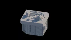Sci-fi House with custimizable doors and windows