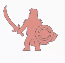 Scimitar Knight With Shield